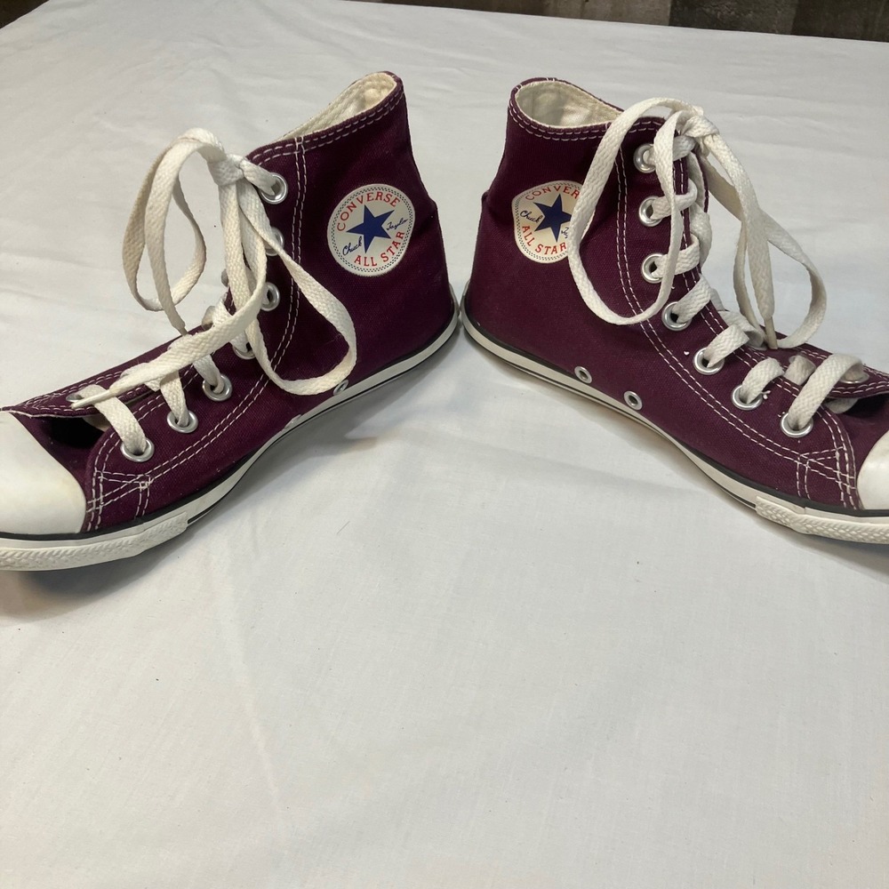 Converse Chuck Taylor All Star High Top‎ Purple Canvas Sneakers Mens 4 Womens 6 - Picture 1 of 8